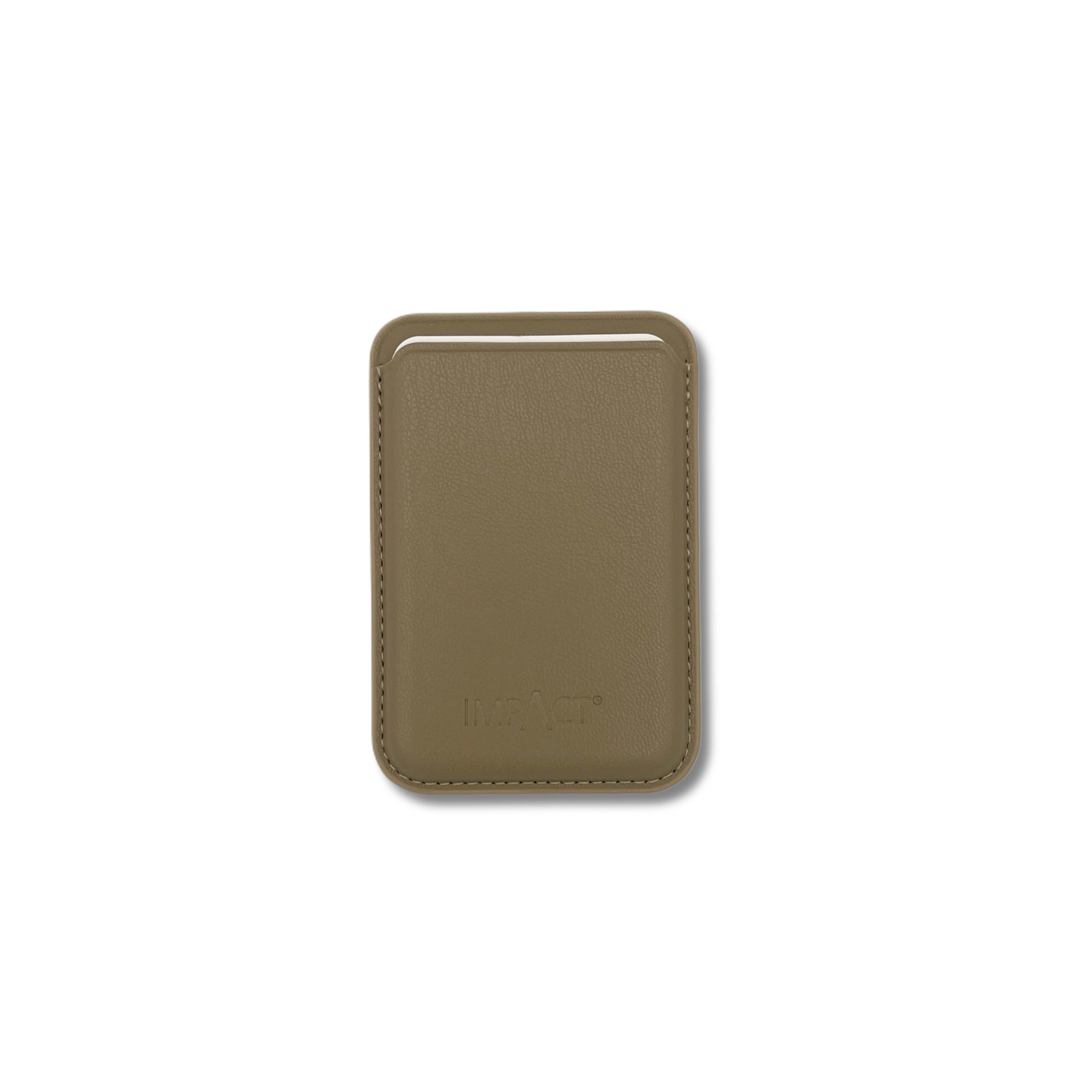 Veganes MagSafe Wallet aus pflanzlichem Maisleder Sand