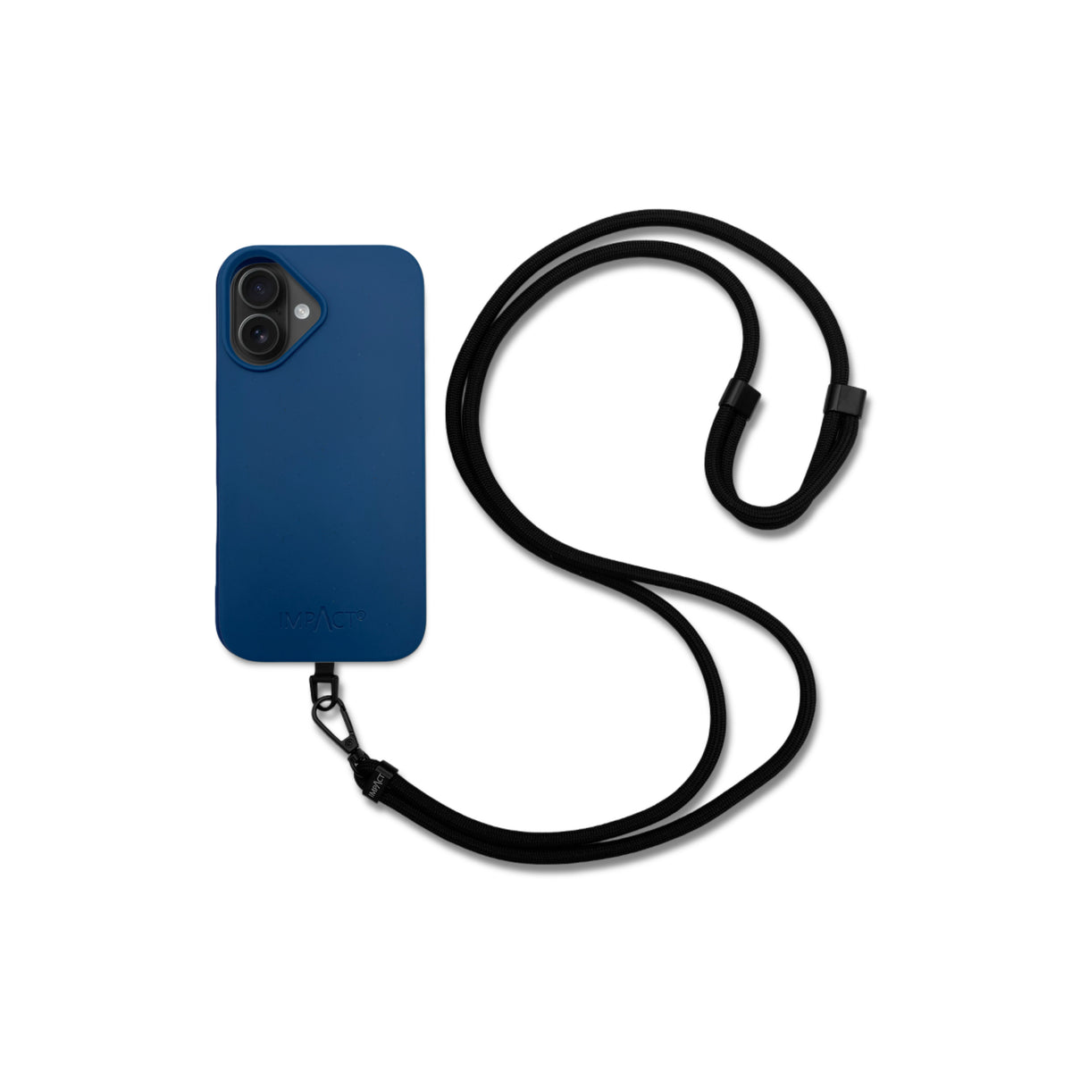 Nachhaltige Bio Hülle ozeanblau + Kordel im Set