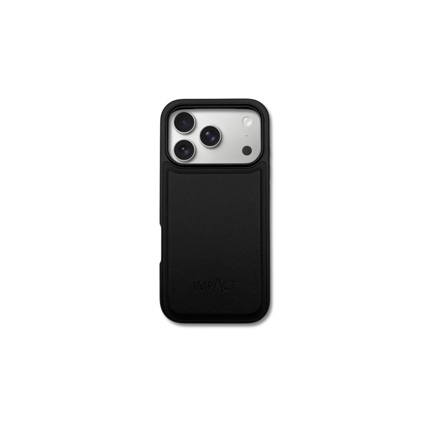 Vegane iPhone Hülle aus Apfelleder Schwarz