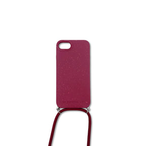 Sustainable IPhone case with cord | clay red