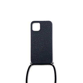 nachhaltige iphone 11 hülle mit kordel schwarz 