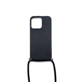 nachhaltige iphone 14 pro max hülle mit kordel schwarz 