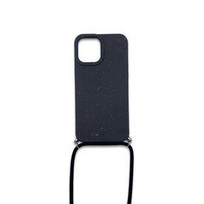 nachhaltige iphone 12 pro max hülle mit kordel schwarz 