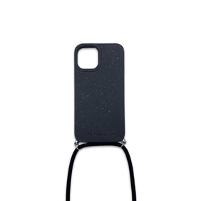 nachhaltige iphone 13 mini hülle mit kordel schwarz 